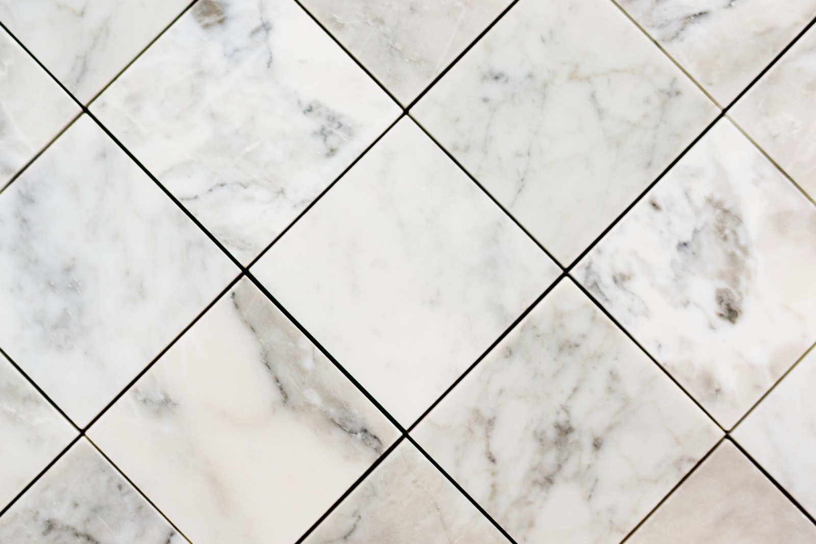Close-up of marble textured floor tiles